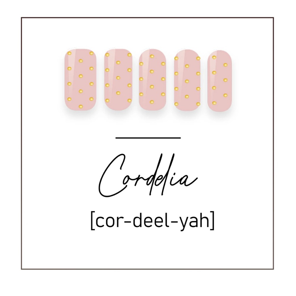 ✨NWT✨ SMB Cordelia (Pink and Gold Polka Dot) Nail Wraps